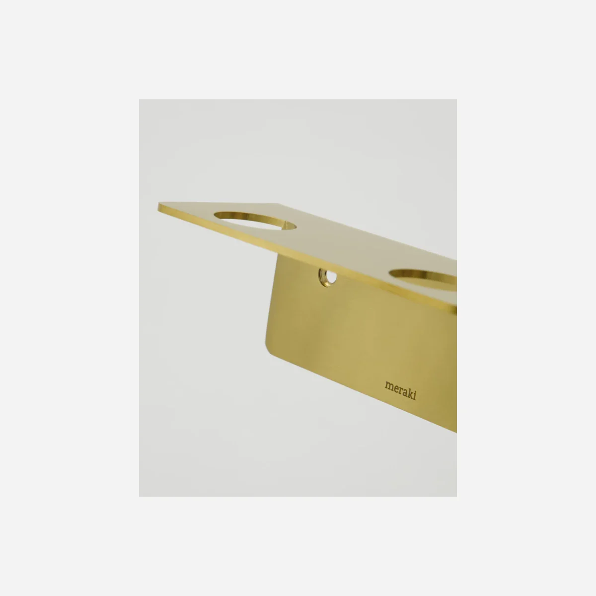 Bottle hanger 2 holes, MK, Brushed brass finish - Image 3