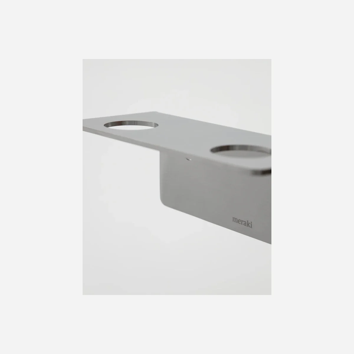 Bottle hanger 2 holes, MK, Brushed silver finish - Image 3