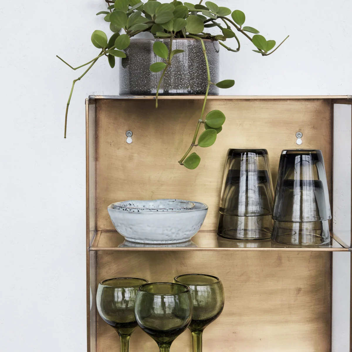 Vitrineskab, HDGlass, Messing - Image 3