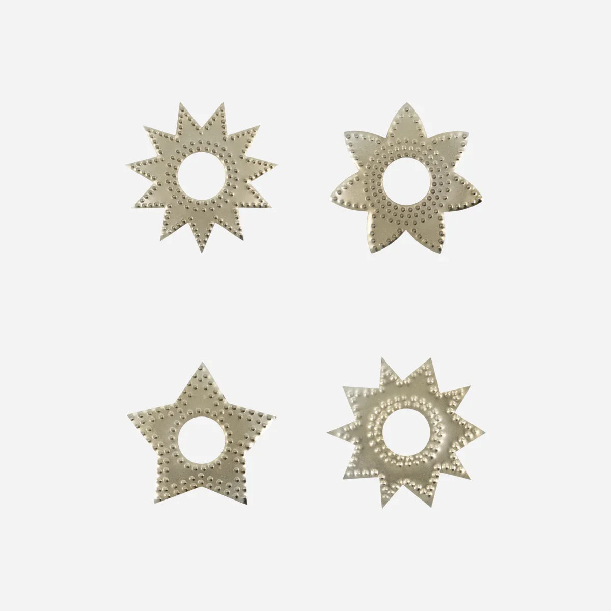 Ring til stearinlys, HDRing, Antik champagne sølv finish
