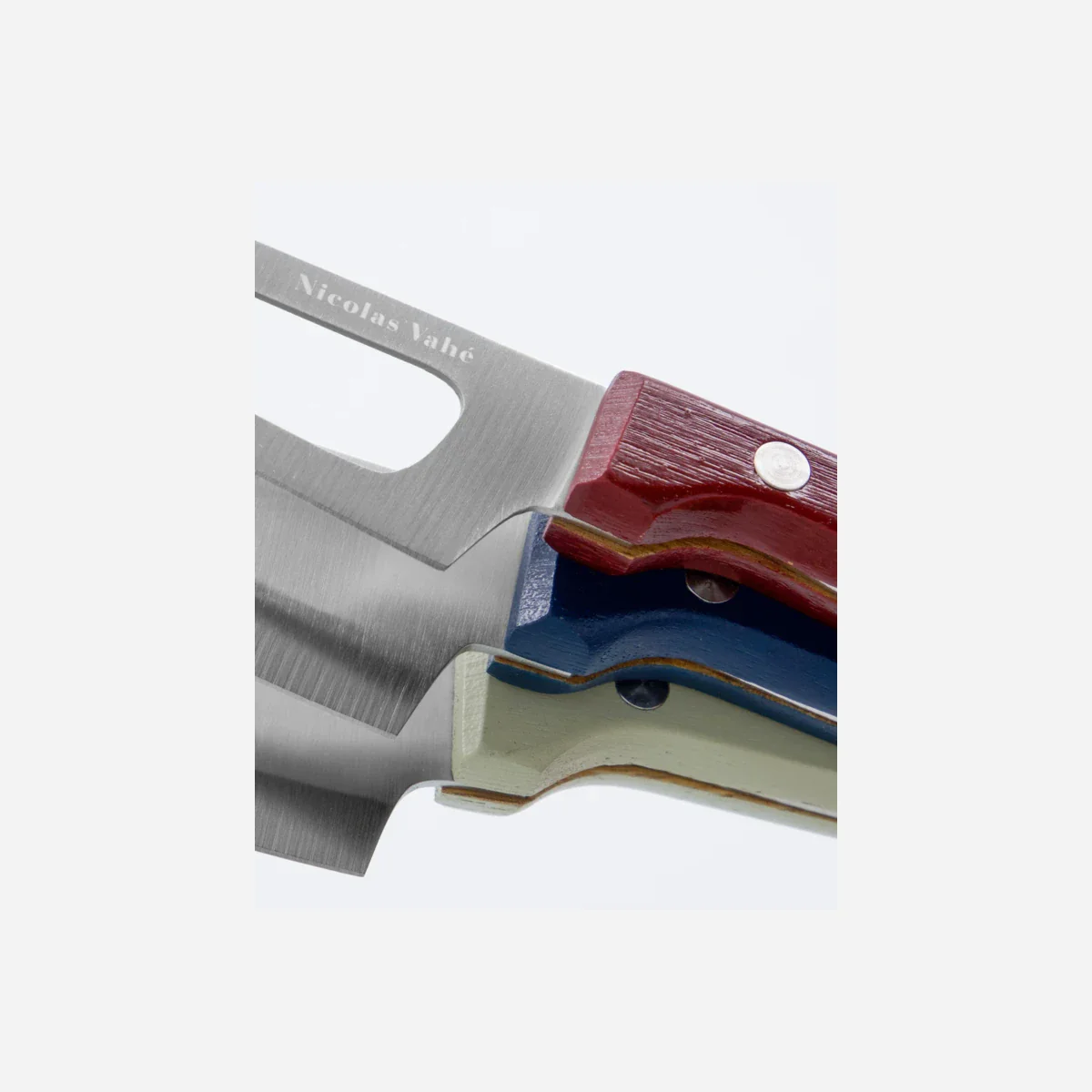 Cheese knives, NVCheese Knives, White, Blue, Red - Image 3