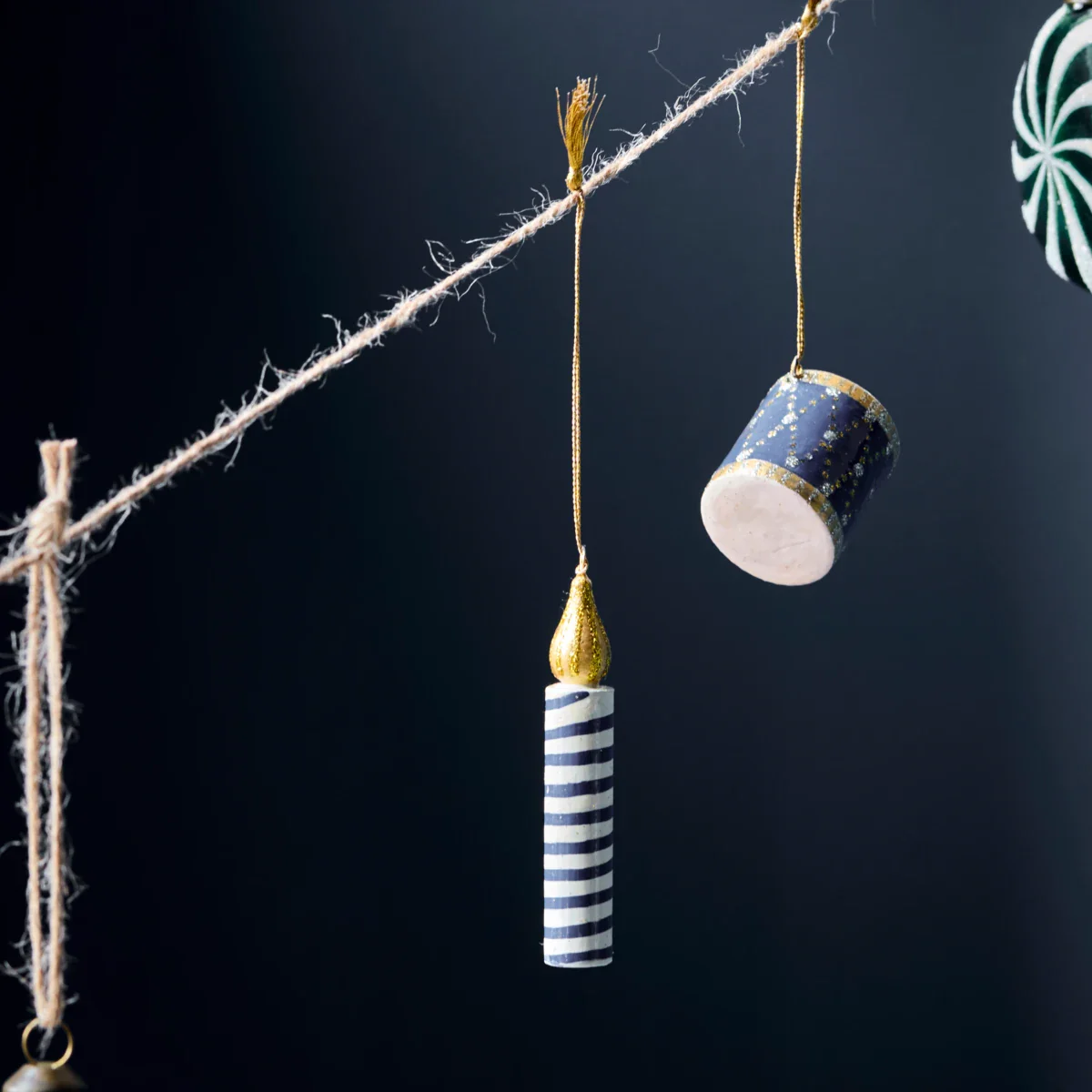 Julepynt, HDCandle, Grøn;Rosa;Blå - Image 2