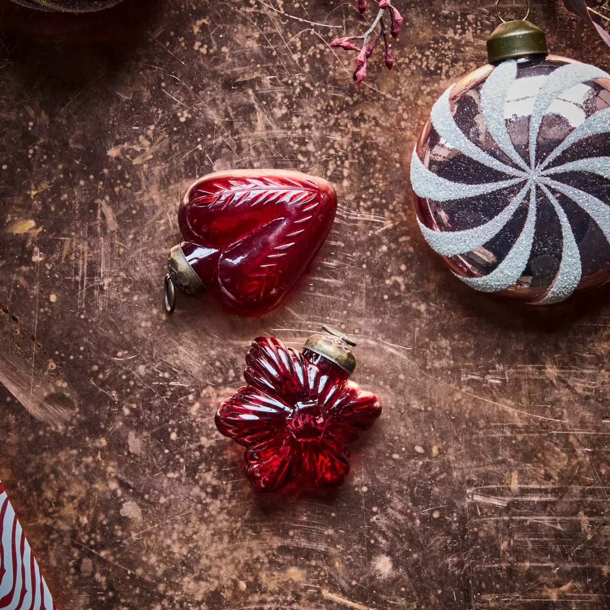 Julepynt, HDHeart and Star, Rød - Image 2