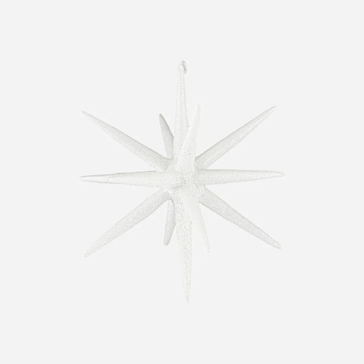 Julepynt, HDSpike, Hvid m. glimmer - Image 4