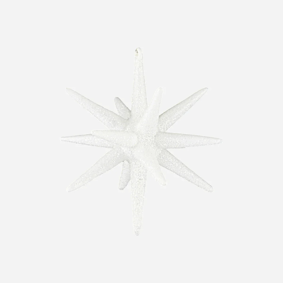 Julepynt, HDSpike, Hvid m. glimmer - Image 4