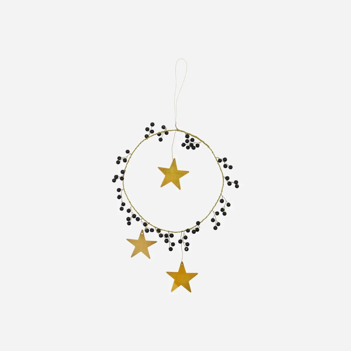 Julepynt, HDStar Ring, Sort;Messing