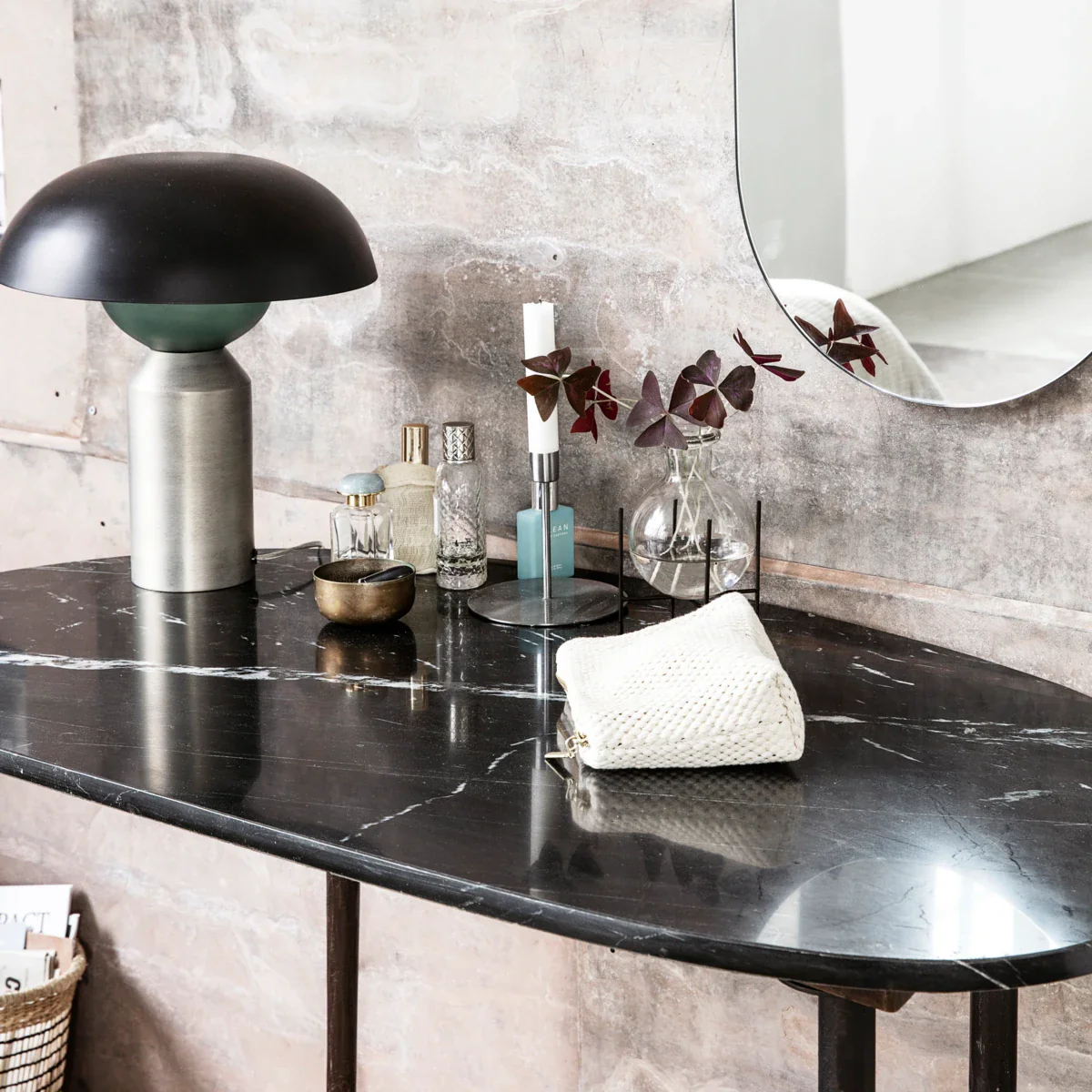 Skrivebord, HDEda, Sort marmor - Image 3