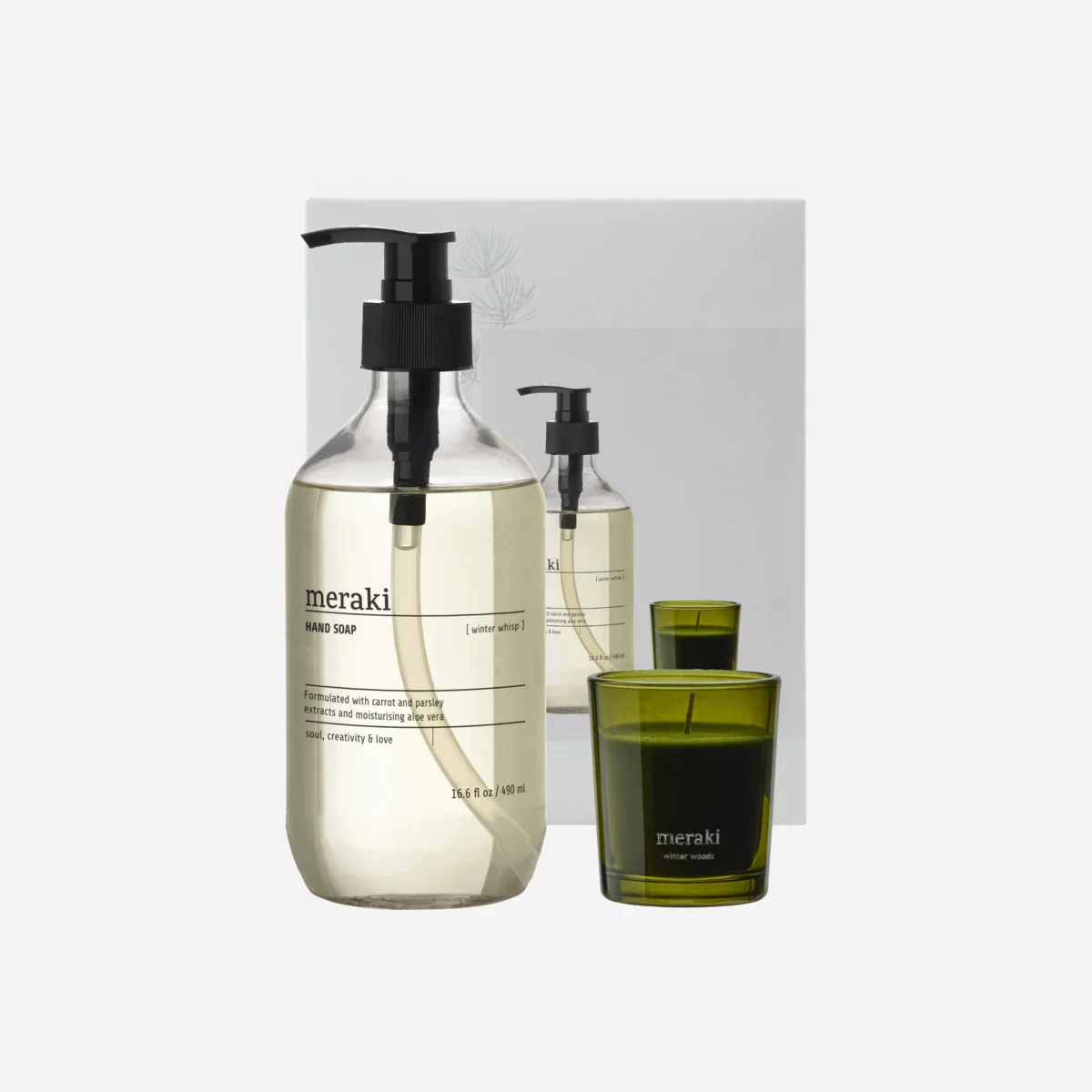 Gift boxCH, Winter Whisp Hand Soap & Winter Woods Candle, 490|60 ml|g - Image 4