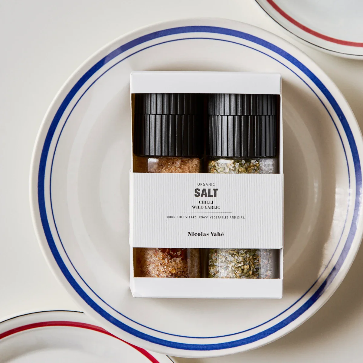 Gaveæske, Nicolas Vahé Organic Chilli salt & Wild garlic - Image 2