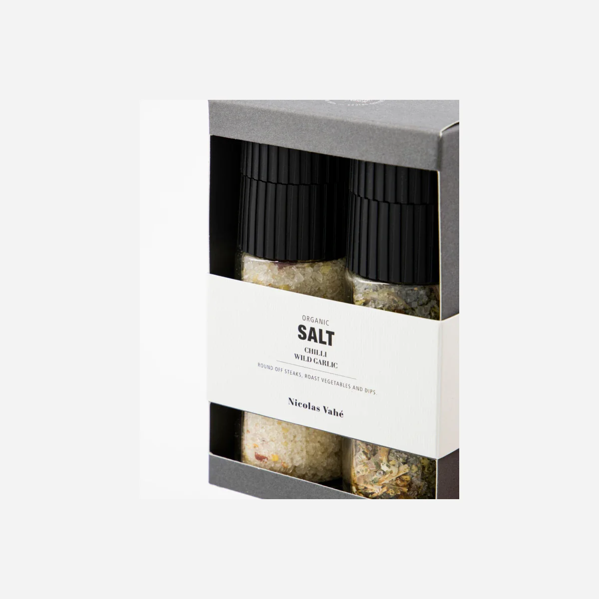 Gaveæske, Nicolas Vahé Organic Chilli salt & Wild garlic - Image 4