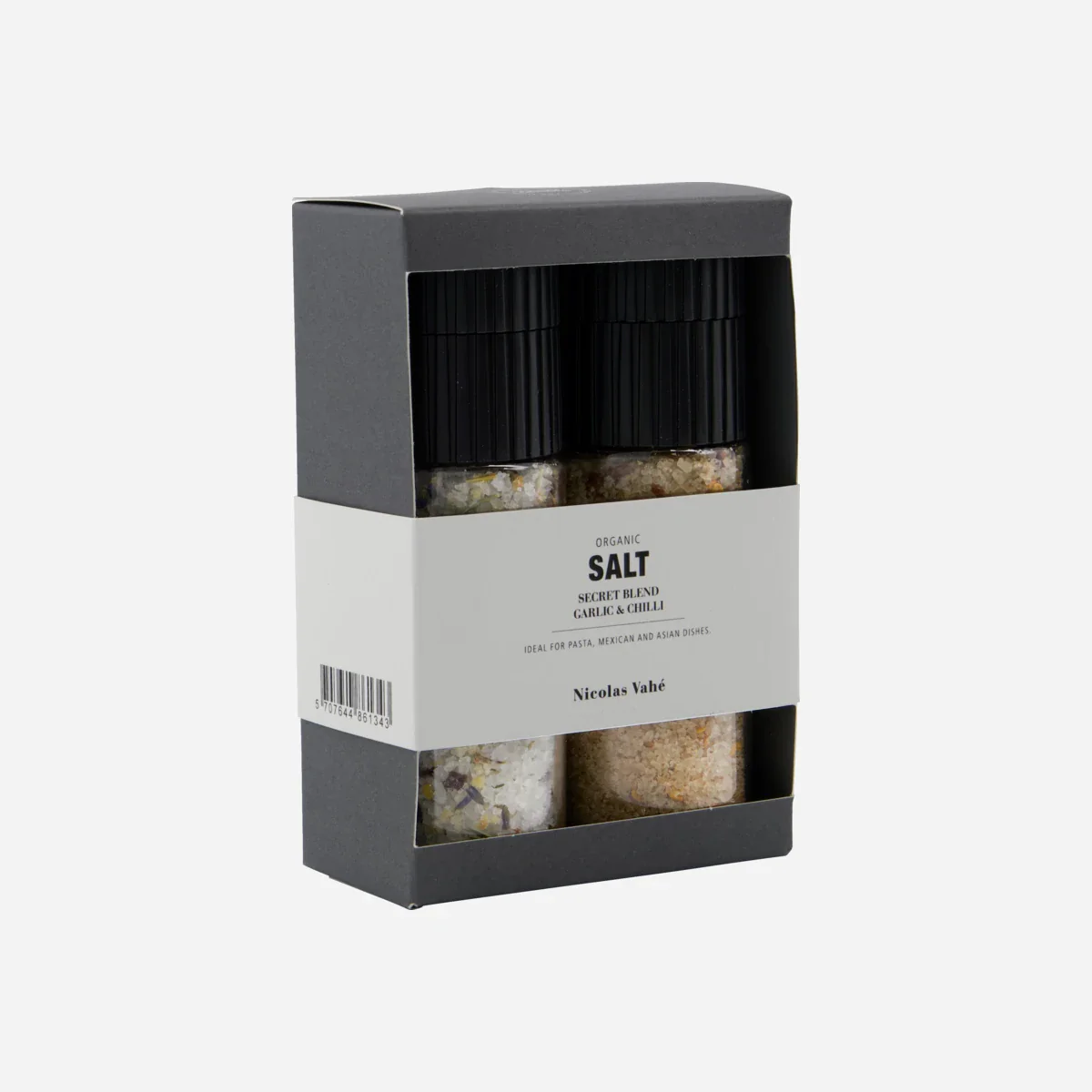 Gaveæske, Nicolas Vahé Organic Secret blend & Salt, Garlic & Chilli