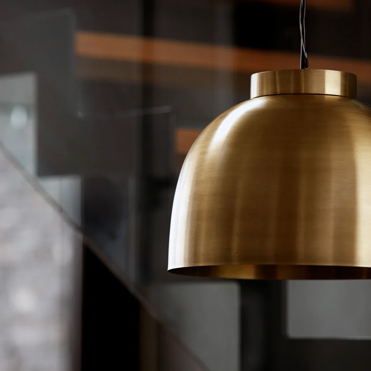 Lampe, HDBowl, Messing - Image 3