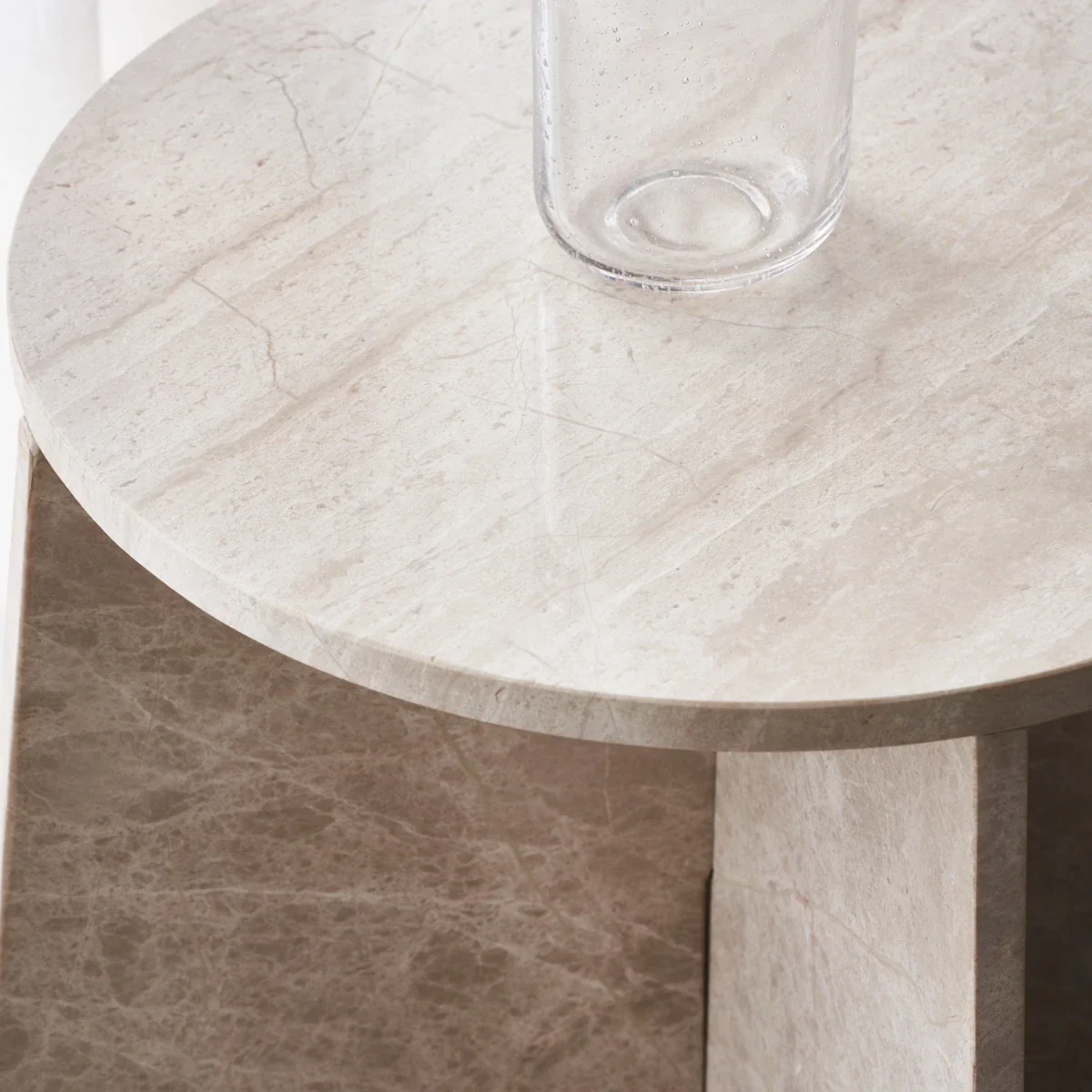 Sidebord, HDMarb, Beige - Image 3