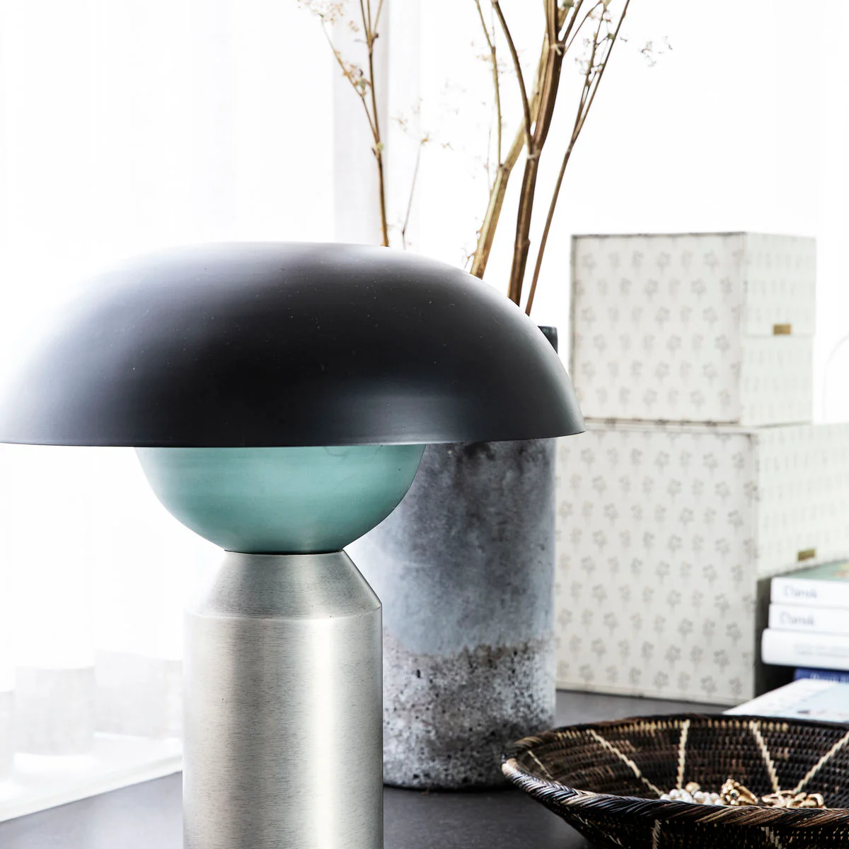 Bordlampe, HDLittle fellow, Sort/Sølv - Image 3