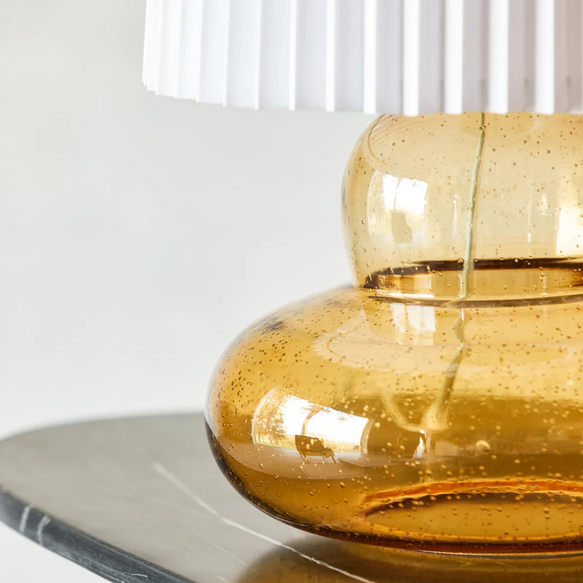 Bordlampe inkl. lampeskærm, HDRibe, Amber - Image 3