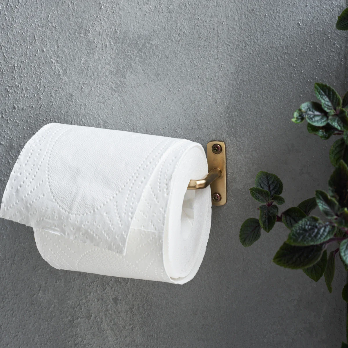 Toiletpapirholder, HDWelo, Børstet messing finish - Image 2