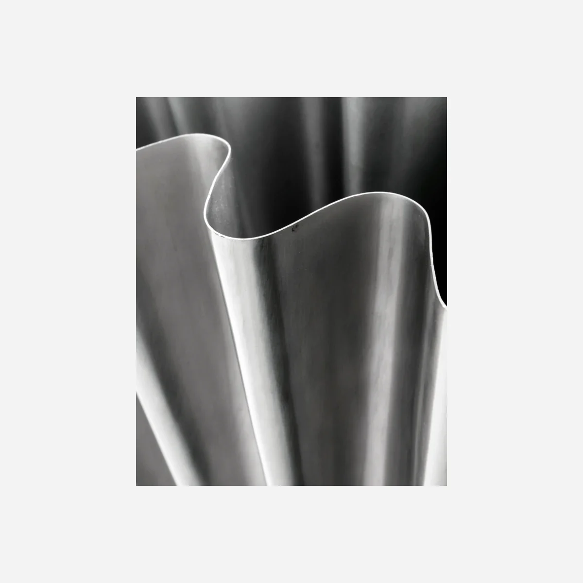 Vase, HDFlood, Børstet sølvfinish - Image 3