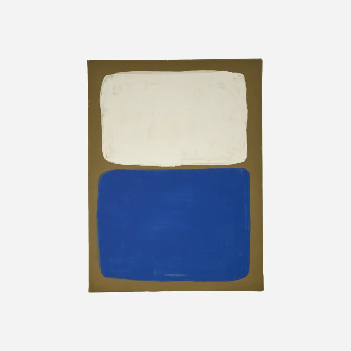 Wall art, HDReca, Blå;Råhvid;Sennepsgul
