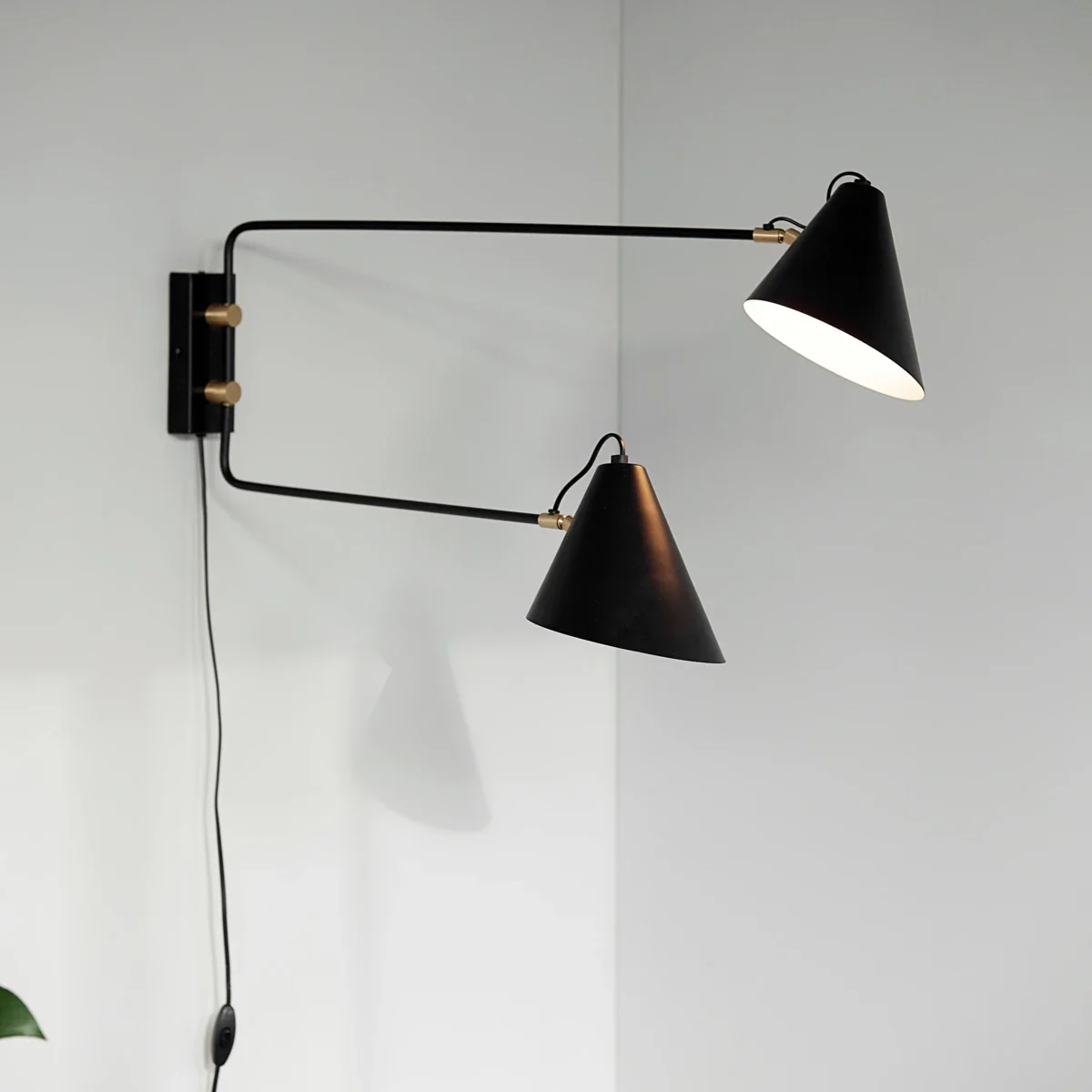 Væglampe, HDClub Double, Sort - Image 3